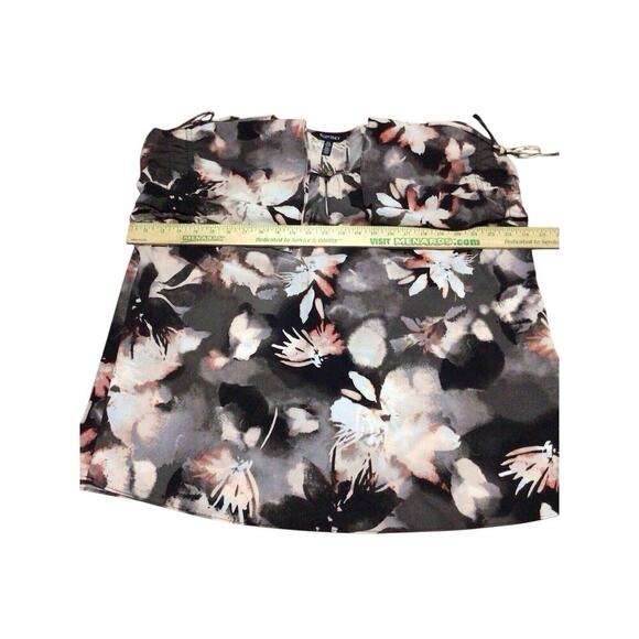 Ellen Tracy Multicolor Abstract Floral Pullover Womens Blouse XL - Picture 5 of 8